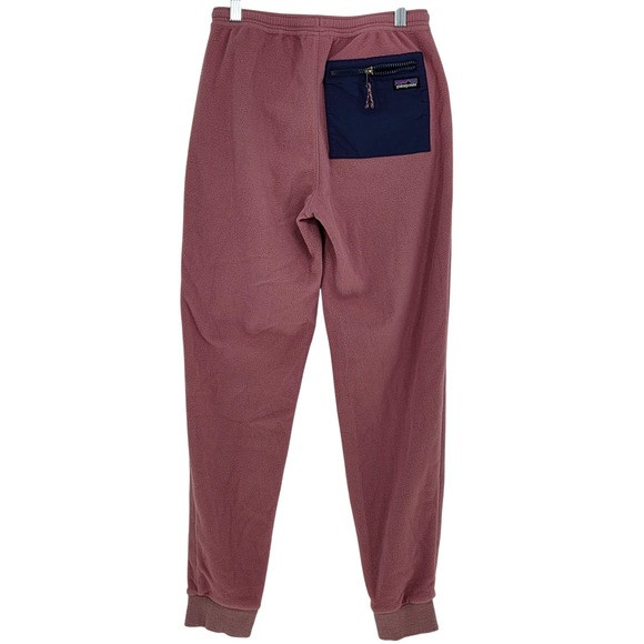 Patagonia Kid's Girls XL (14) Micro D Fleece Joggers‎ Mauve Pink Sweatpants - Picture 3 of 5
